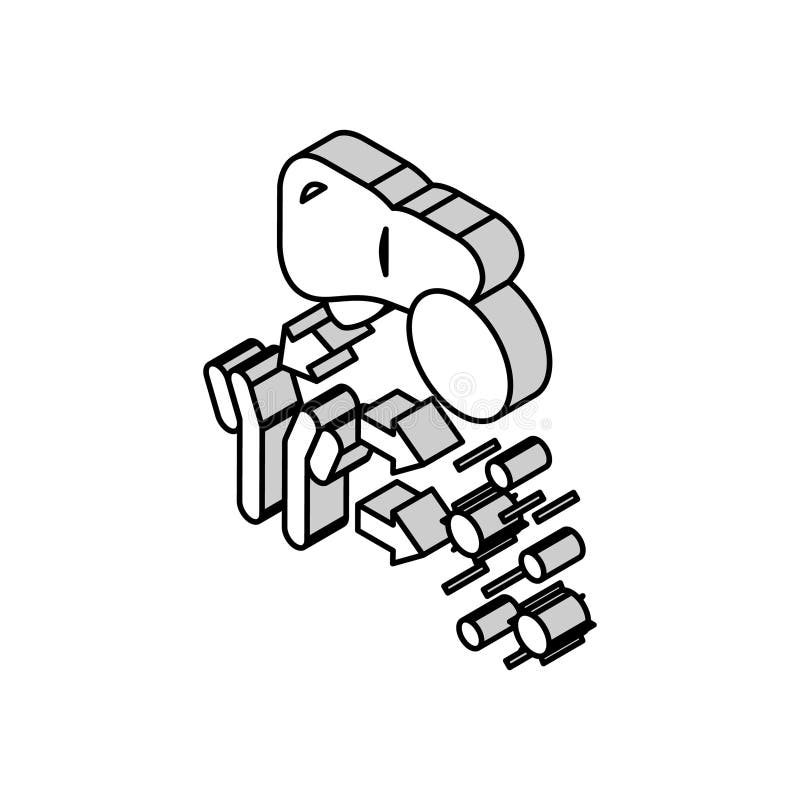 Complement system isometric icon vector illustration vector illustration