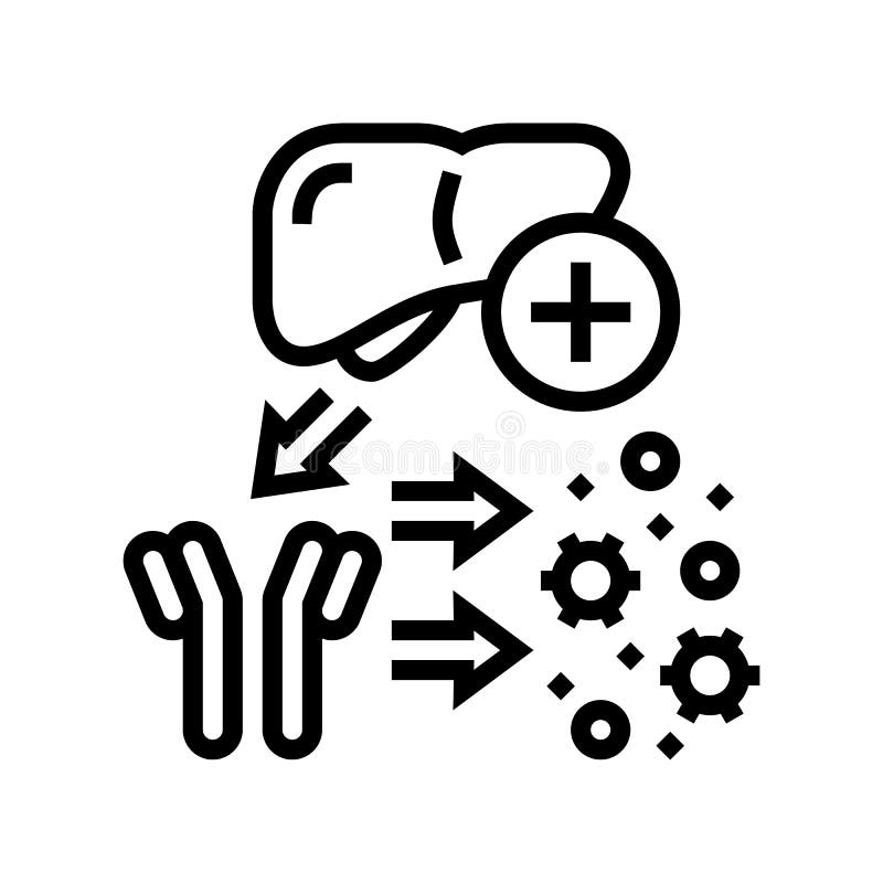 Complement system line icon vector illustration vector illustration