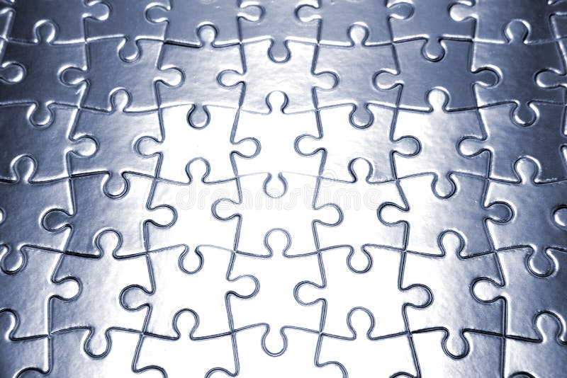 Complete Blank Jigsaw Puzzle Stock Photo - Image of difficulty