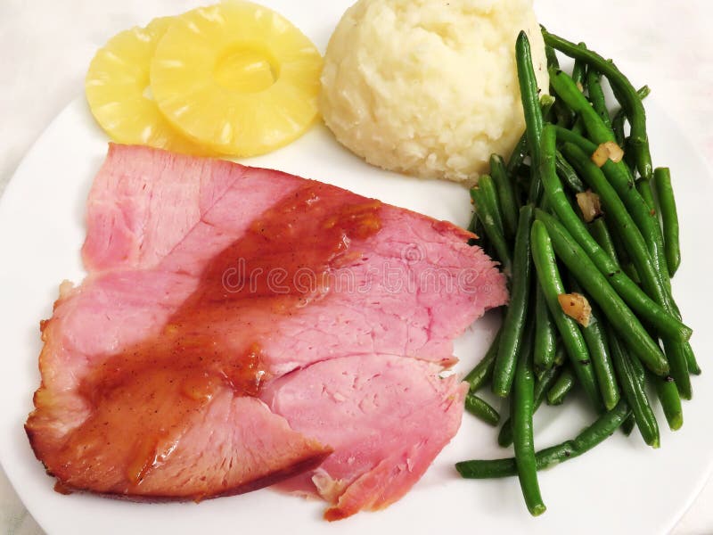 Complete Easter Ham Dinner stock photo. Image of complete 178986132