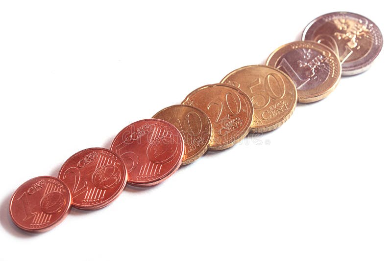 Complete set of euro coins stock image. Image of inflation 40286939