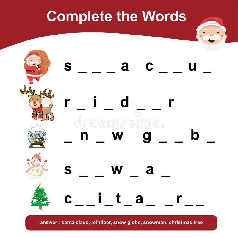 Complete the missing Words.