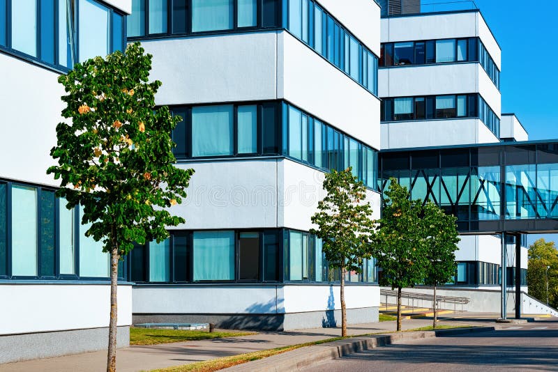 Complex de clădiri moderne pentru corporații pentru construcții de tip skyscraper royalty free stock photos