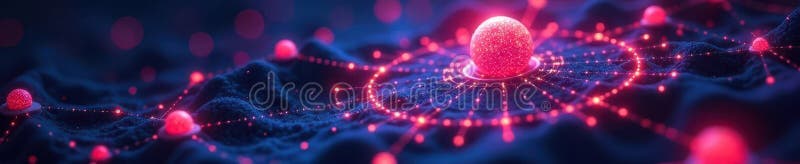Complex interconnected lines and glowing spheres showing website performance factors, diagram, web, data vector illustration