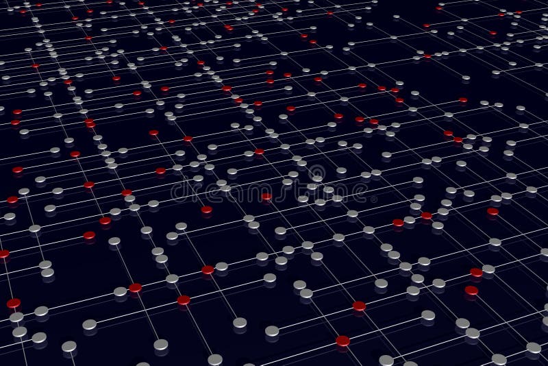 Complex network vector illustration