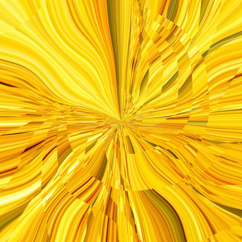 Complex Yellow Gold Abstract Art Background Stock Illustration