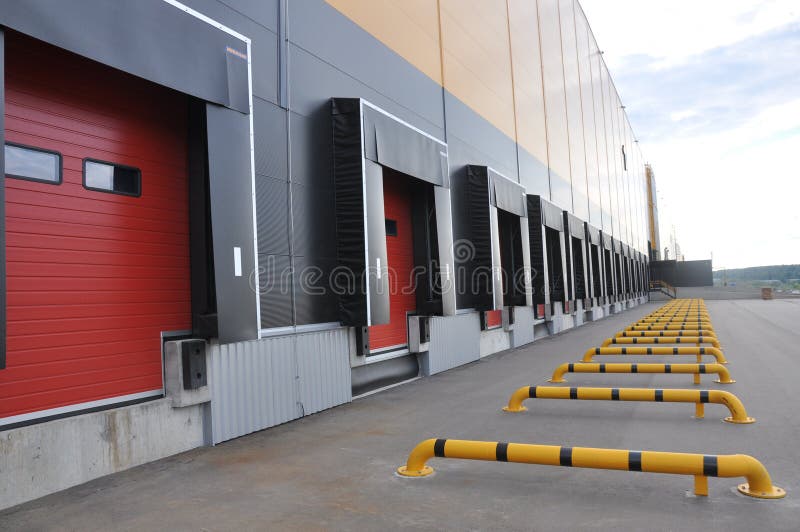 Complexe logistique innovateur d'entrepôt photographie stock Complexe logistique innovateur d'entrepôt photographie stock