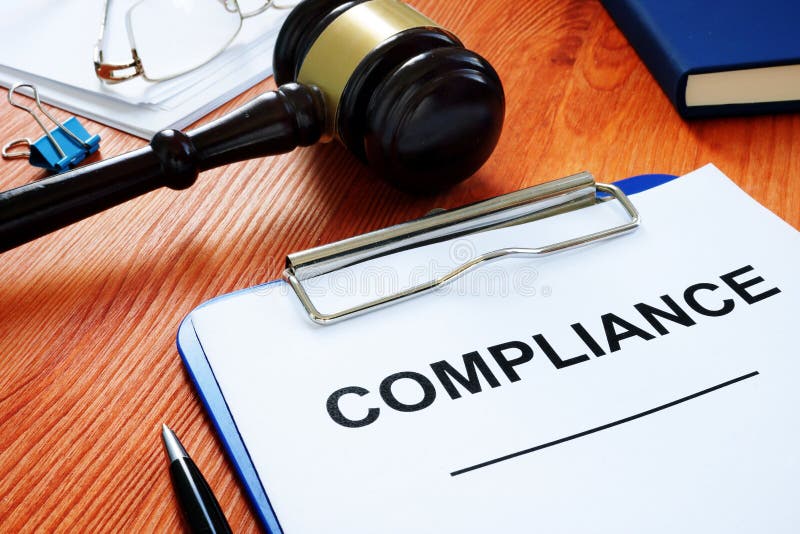 Compliance Form and Gavel in the Court Stock Image Image of gavel
