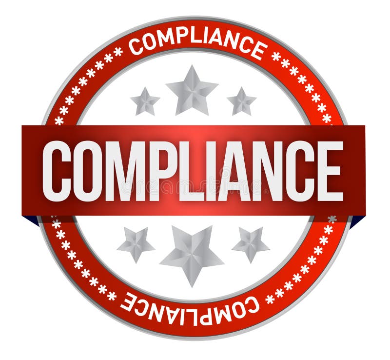 Compliance seal royalty free illustration Compliance seal royalty free illustration
