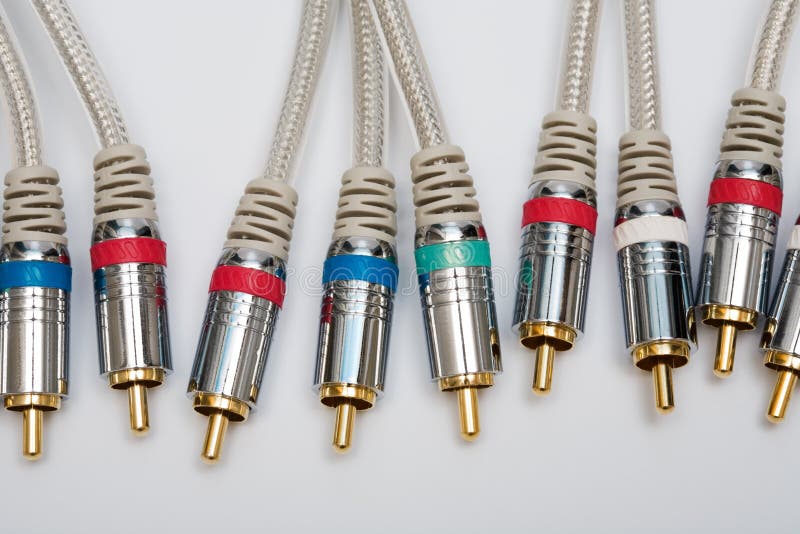 Component video and audio cable