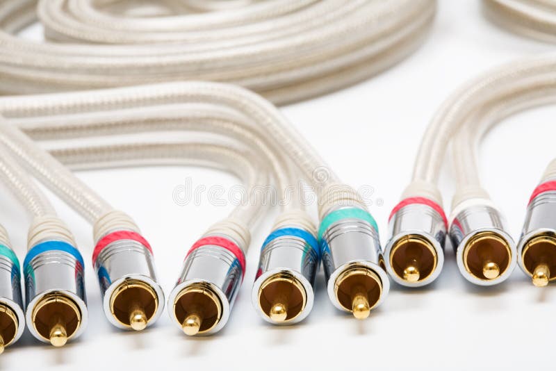 Component video and audio cable