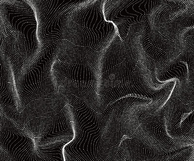 Composed of particles swirling abstract graphics. vector illustration