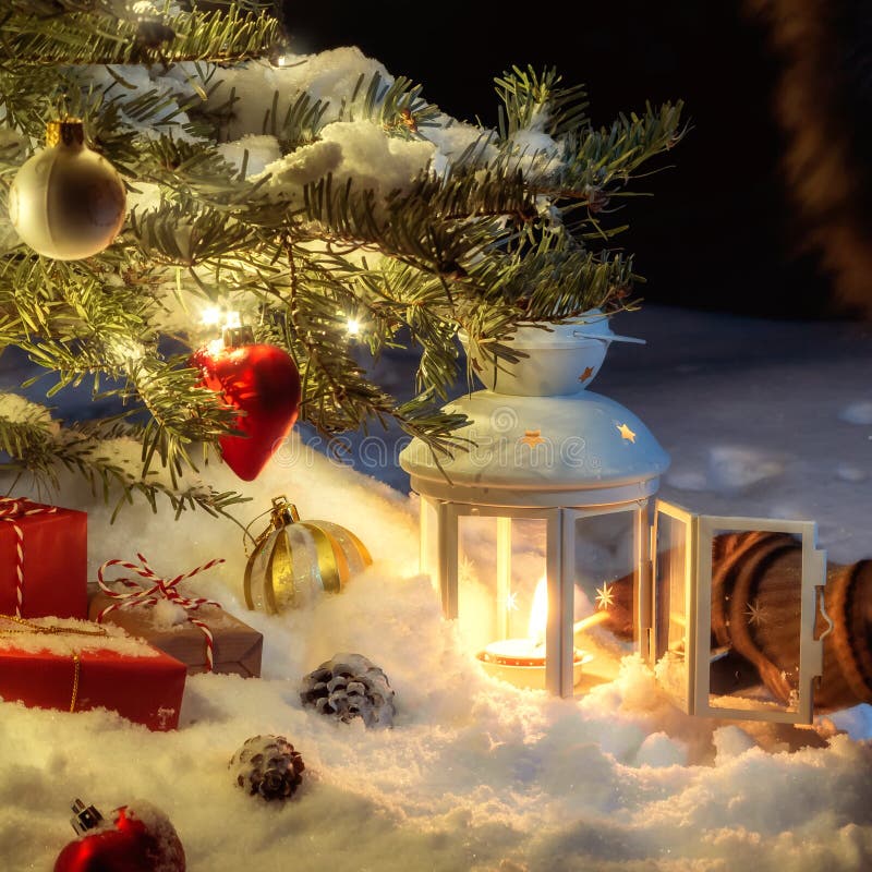 muñeco de navidad con vasos