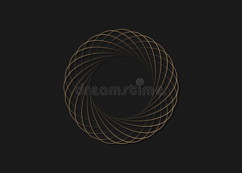 Composición de elipses retrofuturistas. elemento de diseño digital ciberretro. signo de redondeo de círculos. geometría circular p libre illustration