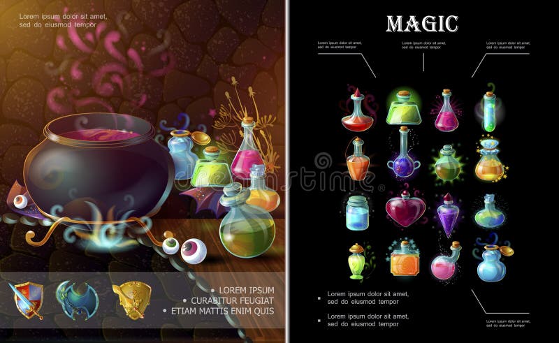 Composición de los elementos del juego de la historieta stock de ilustración Composición de los elementos del juego de la historieta stock de ilustración
