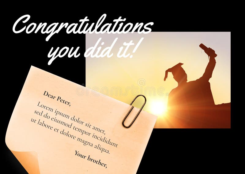 congratulations you did it!