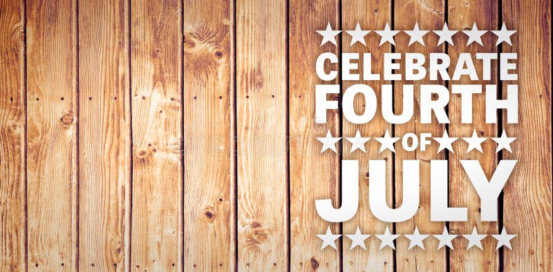 Composite image of celebrate fourth of july stock illustration Composite image of celebrate fourth of july stock illustration