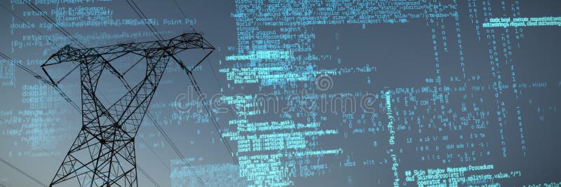 Composite image of composite image of binary codes royalty free stock image