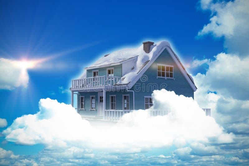 Composite image of 3d house royalty free illustration