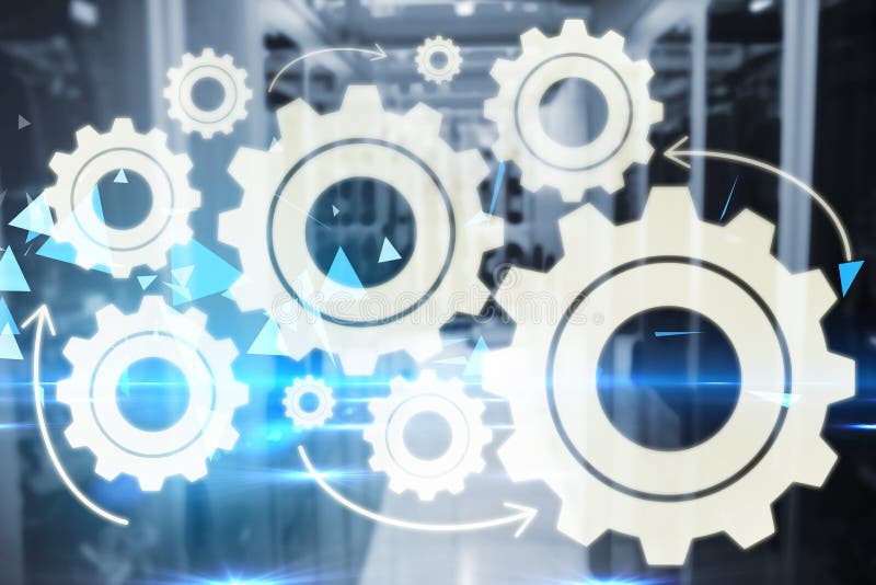 Composite image of digital composite image of gears 3d royalty free stock photography