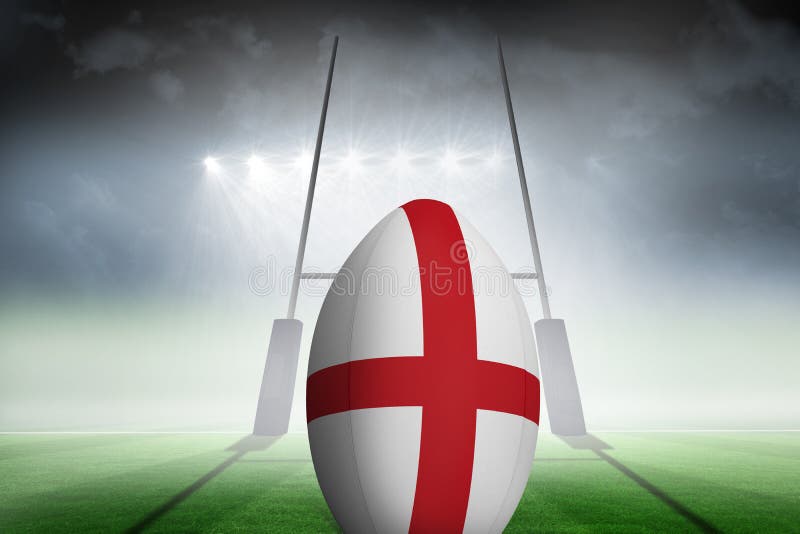 Composite Image of England Flag Rugby Ball Stock Image Image of nationality, goal 63283409