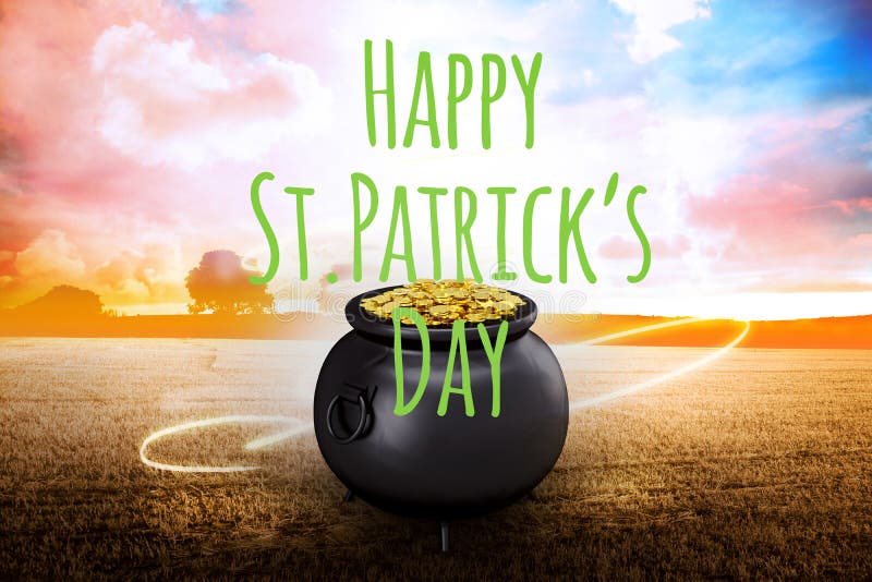 Composite image of happy st patricks day
