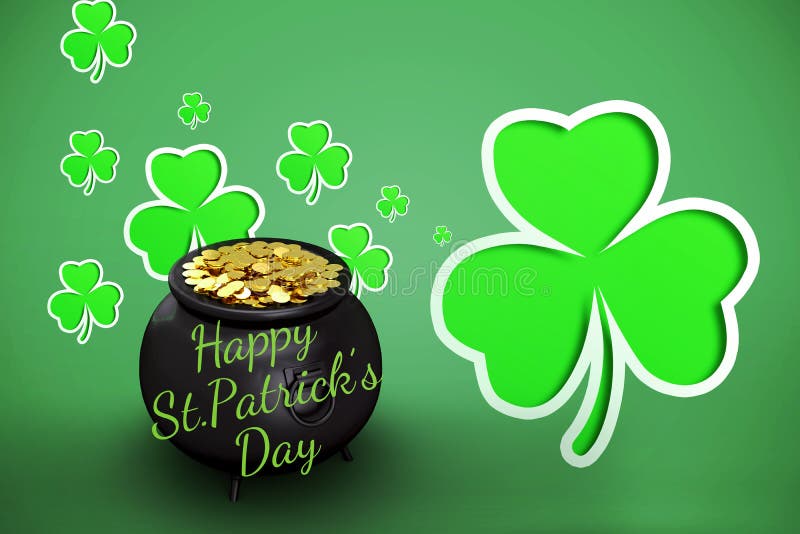 Composite image of happy st patricks day