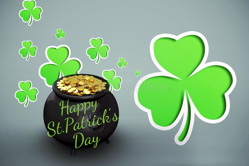 Composite image of happy st patricks day