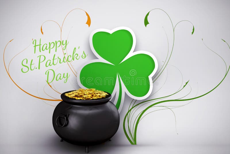 Composite image of happy st patricks day