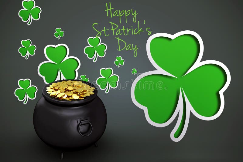 Composite image of happy st patricks day