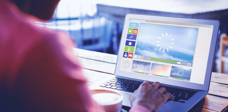 Composite image of illustration of various video and computer icons royalty free stock photos Composite image of illustration of various video and computer icons royalty free stock photos