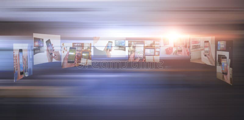 Composite image of image of various device screens vector illustration Composite image of image of various device screens vector illustration