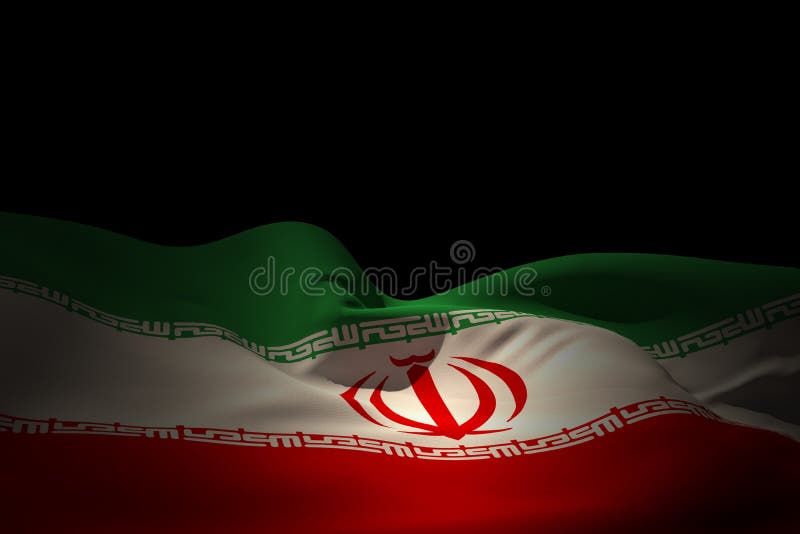 Composite image of iran flag waving vector illustration