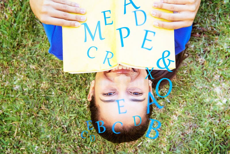 Composite image of letters stock image