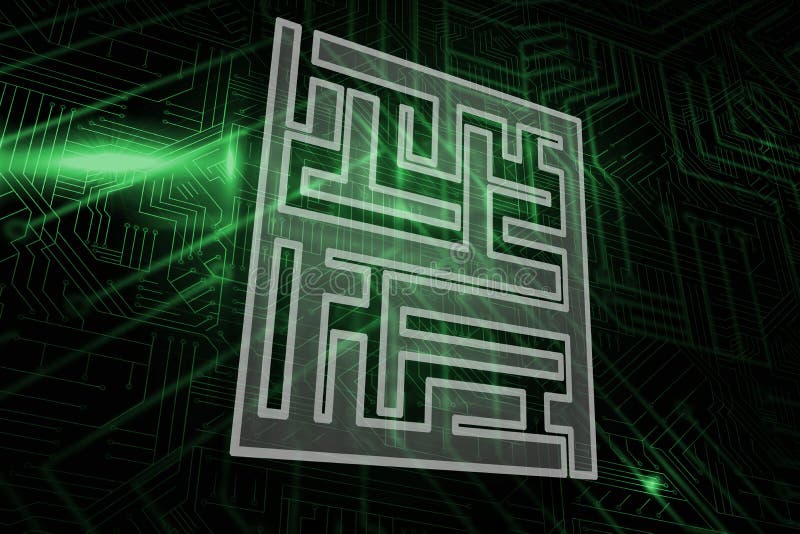 QR maze stock vector. Illustration of puzzle, painting - 23026653