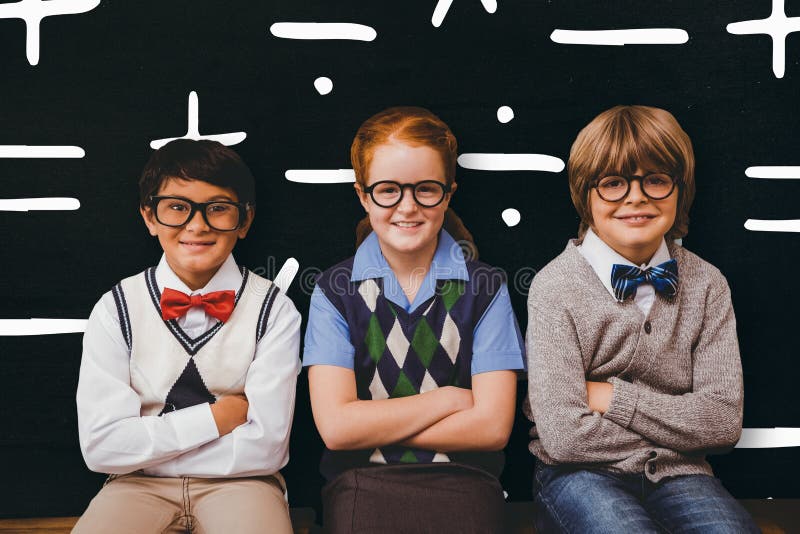 Composite image of school kids royalty free stock photography