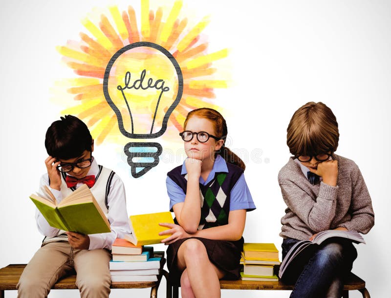 Composite image of school kids stock image