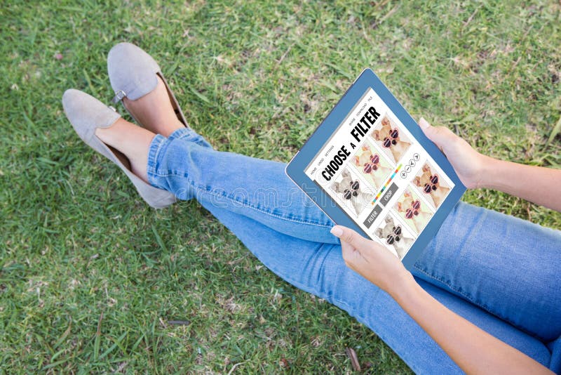 Composite image of smartphone app menu royalty free stock image