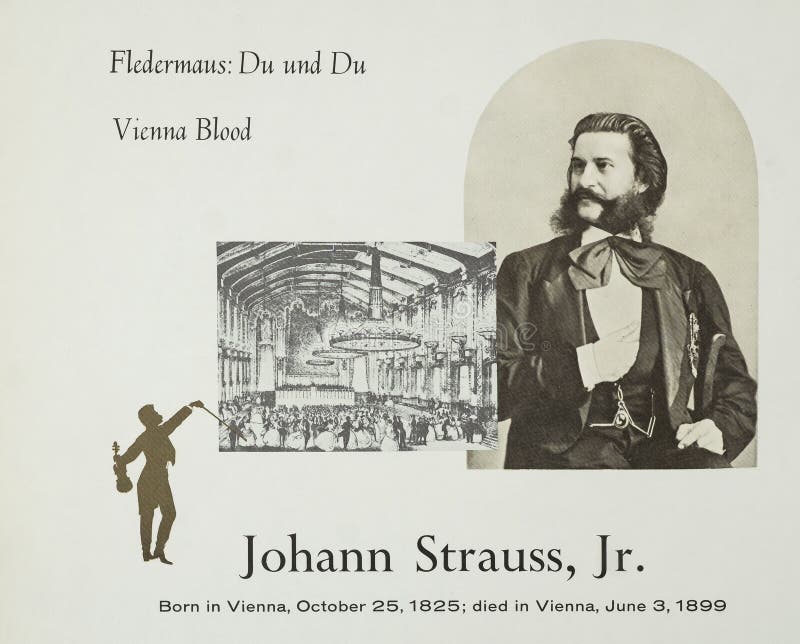Compositeur Autrichien Johann Strauss II Image éditorial - Image du sonore, cache: 142552070
