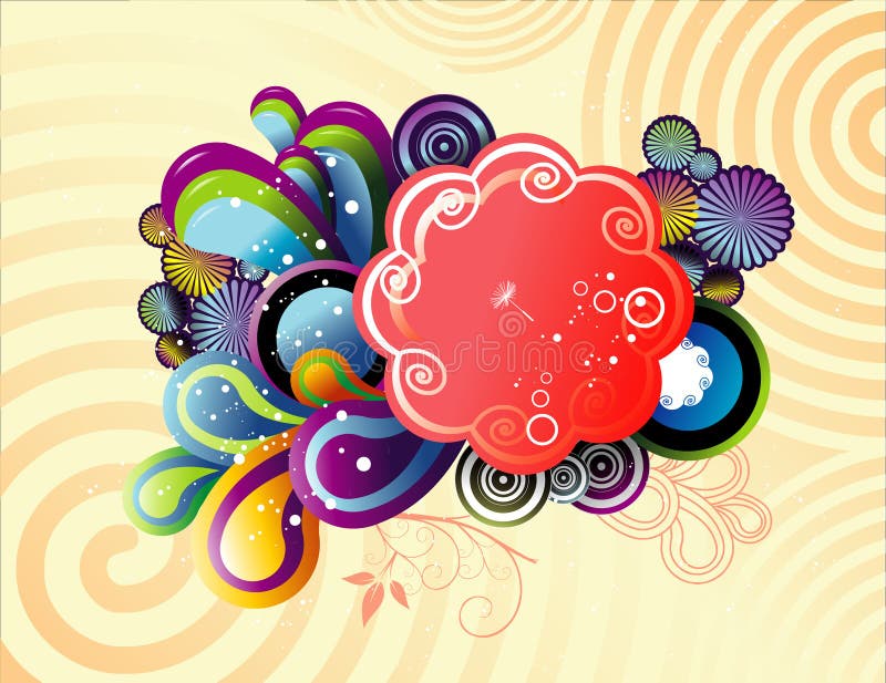 Composition abstraite de vecteur illustration stock Composition abstraite de vecteur illustration stock