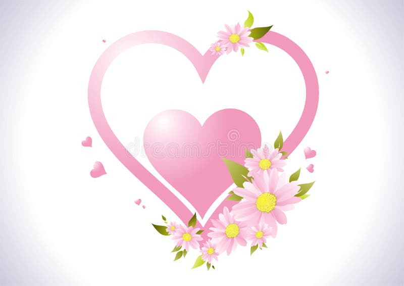 Composition with flowers vector illustration