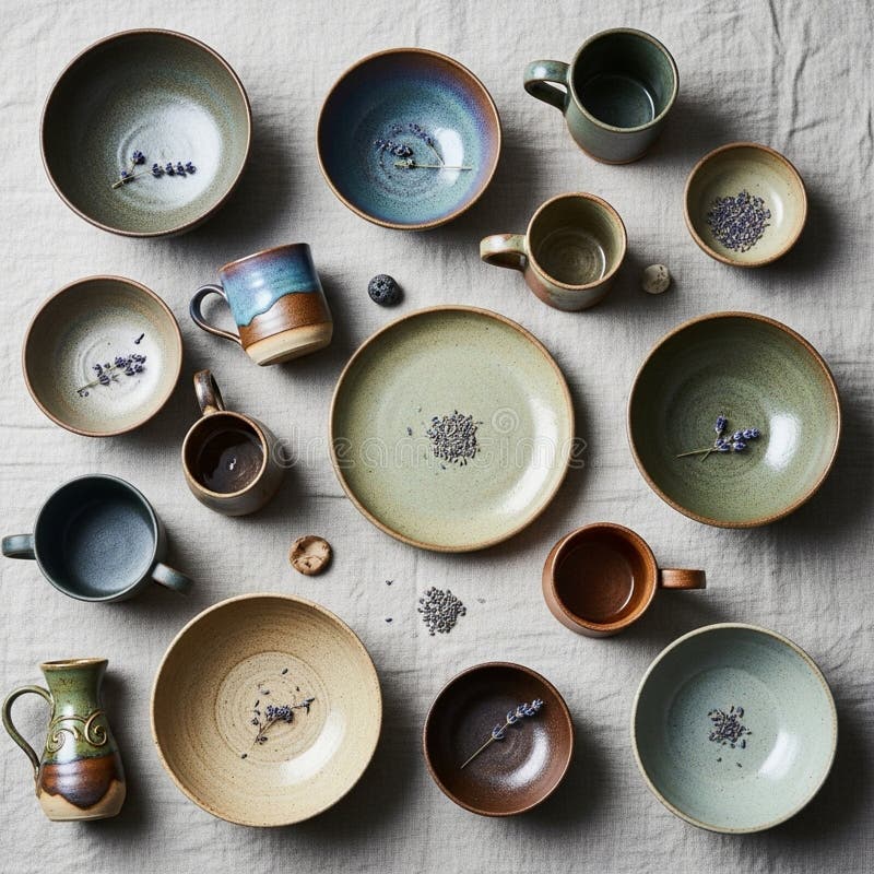 Composition gives a rustic artisanal feel showcasing craftsmanship vector illustration