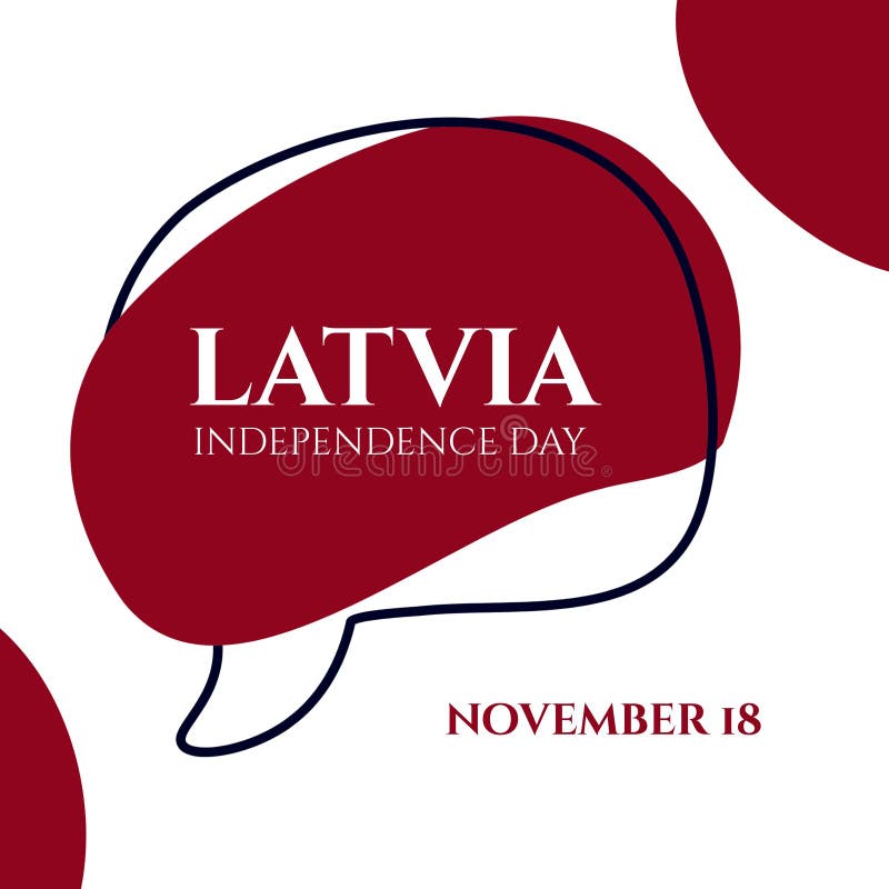 Latvia Happy Independence Day Greeting Card, Banner with Template Text  Vector Illustration Stock Vector - Illustration of waving, patriotism:  259267057