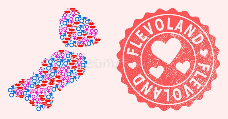 HEART STAMP Vector Illustration