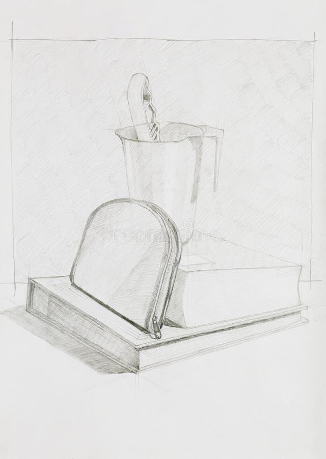 Composition with objects vector illustration