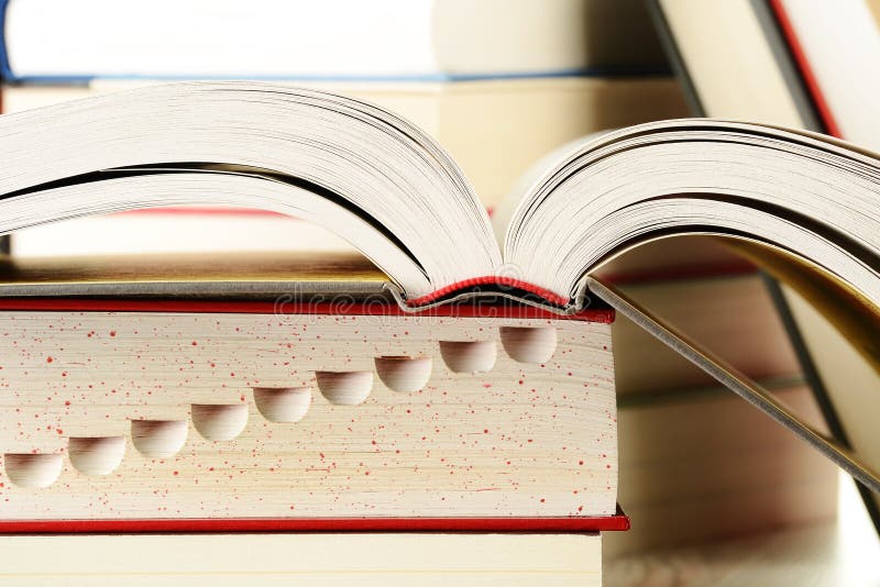 Composition With Stack Of Books Stock Photo - Image of college, library