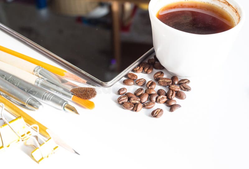 Coffee Pen Brushes Stock Photos Free & RoyaltyFree Stock Photos from