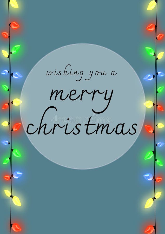 Composition of Wishing You a Merry Christmas Text Over Christmas Fairy