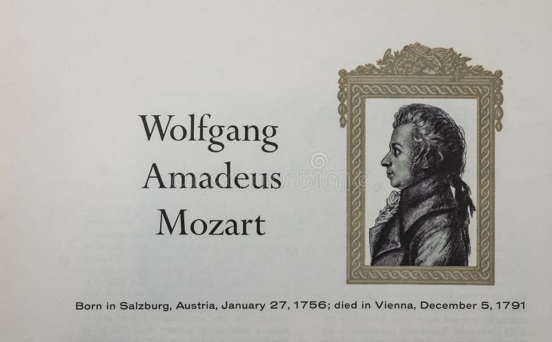 Compositore classico di Wolfgang Amadeus Mozart
