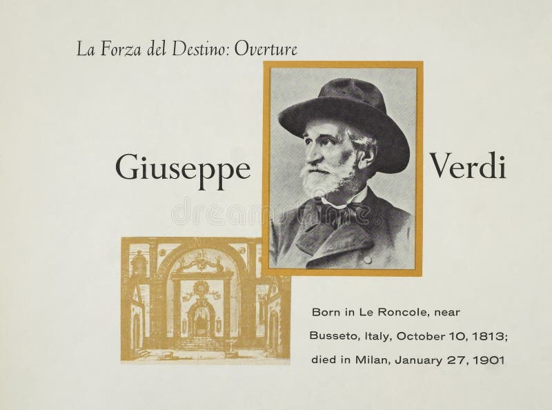 Compositore italiano Giuseppe Verdi di opera